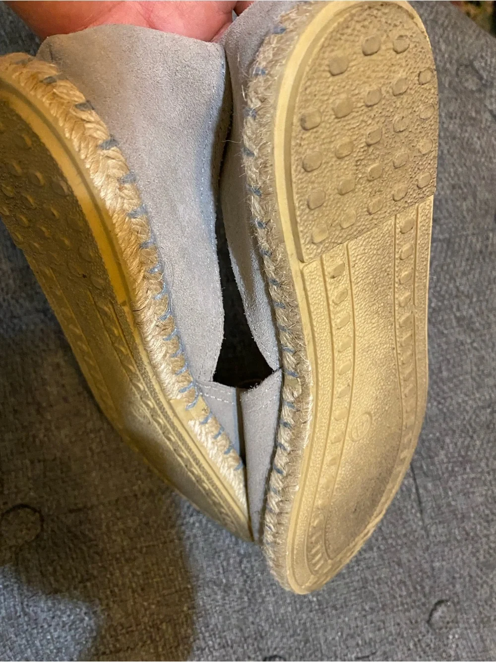 Women’s  Suede Espadrilles in Taupe